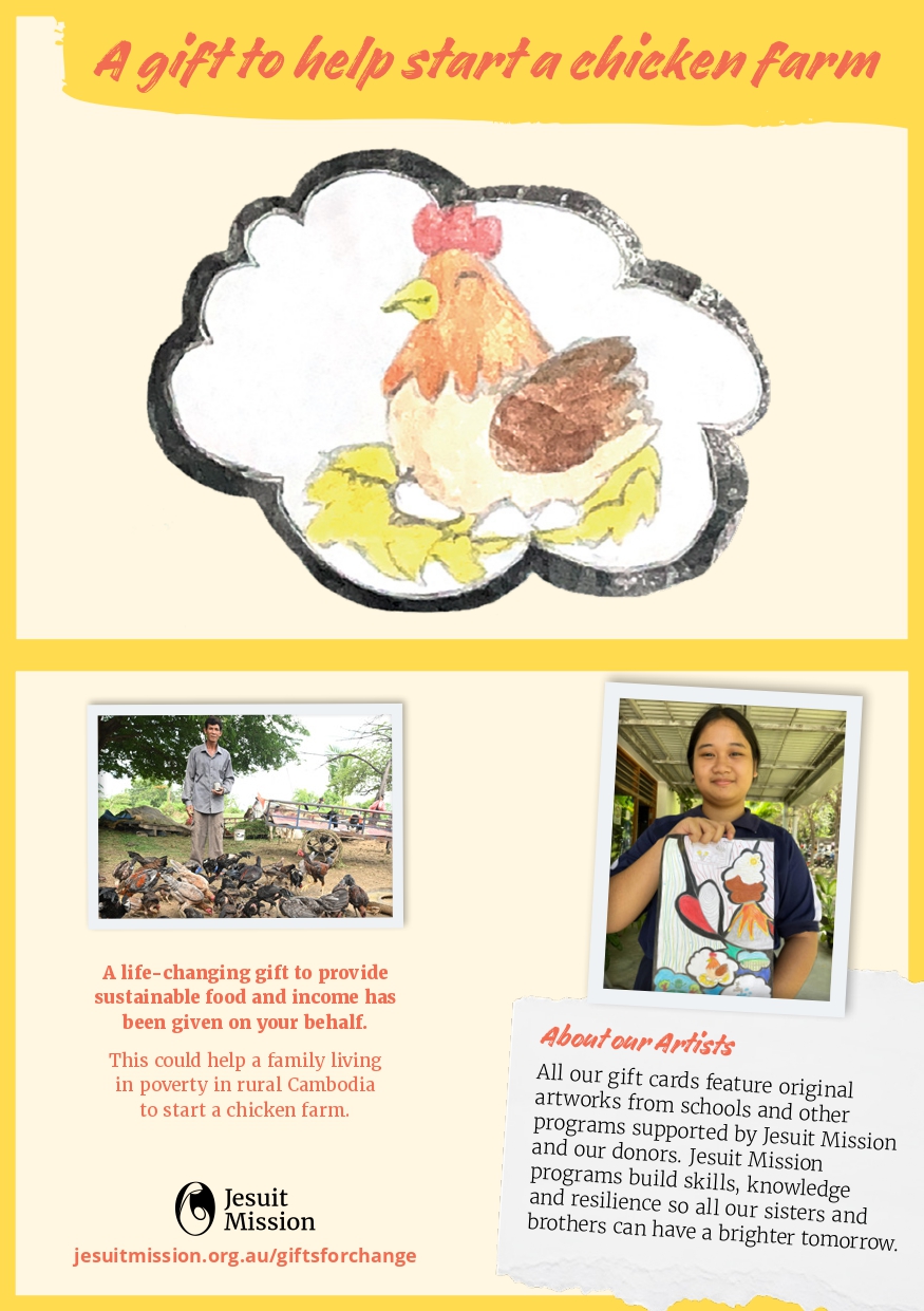 Gifts for Tomorrow Hamper postal card