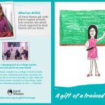 Fund a village teacher postal card