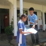 Construct an accessible toilet postal card