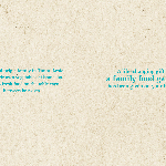 A family food garden postal card